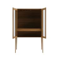 The Crestwood Glass Cabinet Bar With Premium Wooden Structure