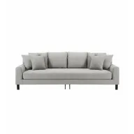 Alenny Three-Seater Couch With Sleek Black Legs