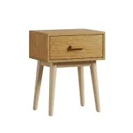 Alba Bedside Table With 1 Drawer & Slanted Legs