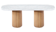 Fluted Marble Dining Table