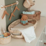 Natural Handwoven Baby Changing Basket