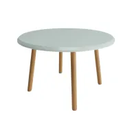 ترابيزة مستديرة من خشب الزان \العزيزي مع أرجل مائلة