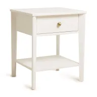 كومود ليلي بمقبض نحاس  وقشرة خشب أرو