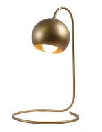 Curly Black Glossy Table Lamp