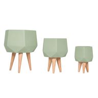 Sila Fiberglass Planter Set