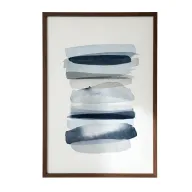 Sama Abstract Blue Watercolor Wall Art