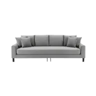 Alenny Three-Seater Couch With Sleek Black Legs