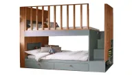 Bunk Bed With 2 Drawers - Back Shelf and Ladder