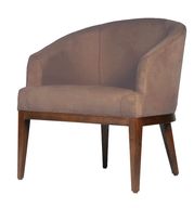 Duetto Upholstered Armchair With Counter Wood Frame