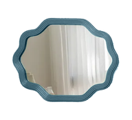 Lia Bamboo Wavy Mirror
