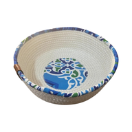 Ramadan Small Bread Basket Blue Khayamiya