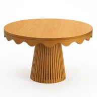 Fluted Wavy Round Dining Table