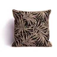 Le Honolulu Cushion (Black X Beige)