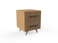 Tan Commode – Natural Wood Nightstand
