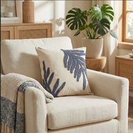 Golden Leaf Tufted Cushion CL-29
