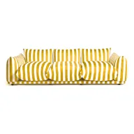 كنبة طوكيو ٣ مقاعد - مخمل مخطط