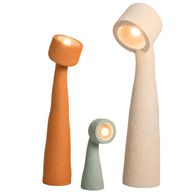 Halo Fiberglass Floor Lamp Set