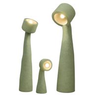 Halo Fiberglass Floor Lamp Set