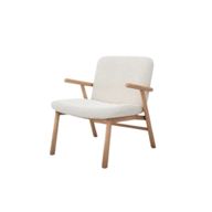 كرسي لوجو بهيكل خشبي ومقعد وظهر منجدين