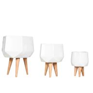 Sila Fiberglass Planter Set