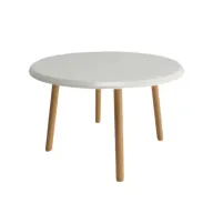 ترابيزة مستديرة من خشب الزان \العزيزي مع أرجل مائلة