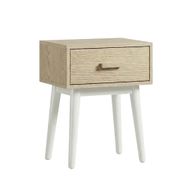 Alba Bedside Table With 1 Drawer & Slanted Legs