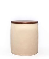 Cleo Medium Pot, round and barrel like, excellent for indoor or outdoor