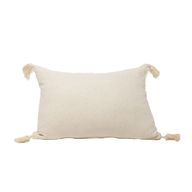 وسادة بنسيج تويل بلون عاجي