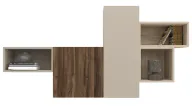 Cube Wall Unit with Open & Closed Storage Spaces