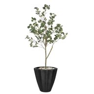Artificial Eucalyptus Tree in Terrazzo Planter