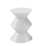 طاولة كورا الجانبية بتصميم زجزاجي – قطعة ديكور من الألياف الزجاجية