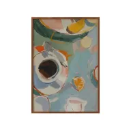 Sahwa Abstract Coffee & Citrus Wall Art