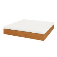 قاعدة سرير خشبية بصندوق تصميم بسيط