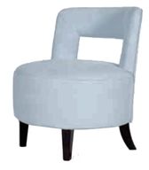Viewfinder Upholstered Chair With Wooden Legs