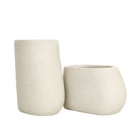 Sway Duo Fiberglass Planter Set