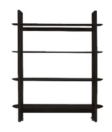 Ellipse 4-Tier Wooden Shelving Unit - Oval Design
