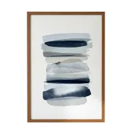 Sama Abstract Blue Watercolor Wall Art