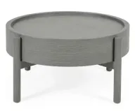 طاولة قهوة اوتو - شكل دائري بهيكل خشبي متين