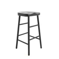 كرسي بار دارسي خشبي – مصنوع من خشب البلوط الصلب مع مقعد مريح