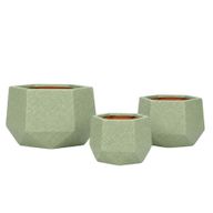 Stellar Fiberglass Planter Set
