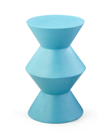 طاولة كورا الجانبية بتصميم زجزاجي – قطعة ديكور من الألياف الزجاجية