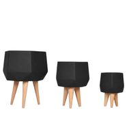 Sila Fiberglass Planter Set