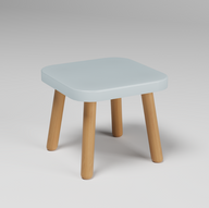 Simple Square Chair In Beech\Pine Wood