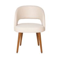Mia Chair With Cushioned Seat And Beech Wood Legs