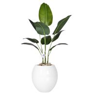 Artificial Bird of Paradise Tree With a Pula Pot