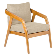 Oli Armchair In Beech Wood Frame - Upholstered back & Seat