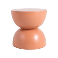 طاولة نوفا الجانبية من الألياف الزجاجية – قطعة ديكور منحوتة عصرية