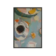 Sahwa Abstract Coffee & Citrus Wall Art