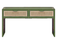 Color Cane Dresser With 2 Drawers