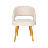 Mia Chair With Cushioned Seat And Beech Wood Legs